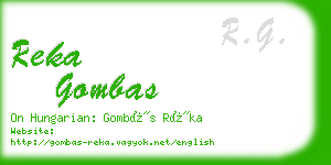 reka gombas business card